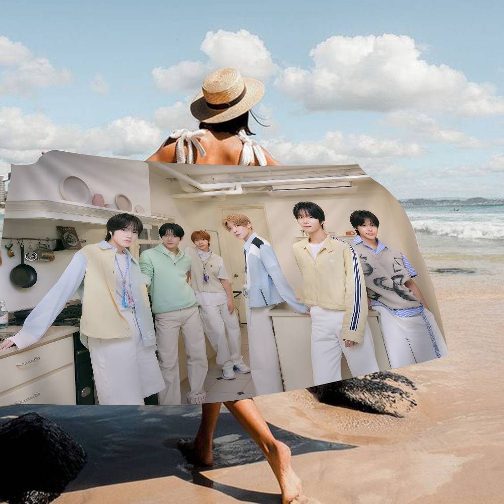 Boy Band N-Nct Wish Singer Microfiber Beach Towel Absorbent Quick Dry Soft Yoga Swimming Resort Mountain Climbing Towel