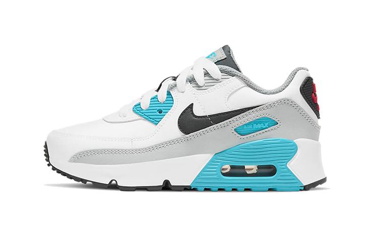 

Nike Air Max 90 Classic Kids Lifestyle Shoes White Blue Red Children Aged 3 7 Years Old CD6867-108 31