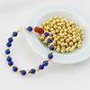 Gold-Plated Frosted Beads: Color-Retaining Sand Gold Spacer Beads for Jewelry Making.
