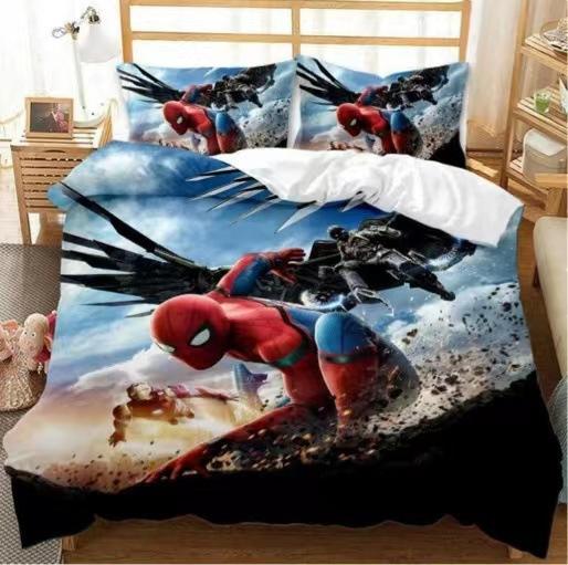 Home Textile Quilt Cover Pillowcase 3D Digital Printing Three-Piece Set