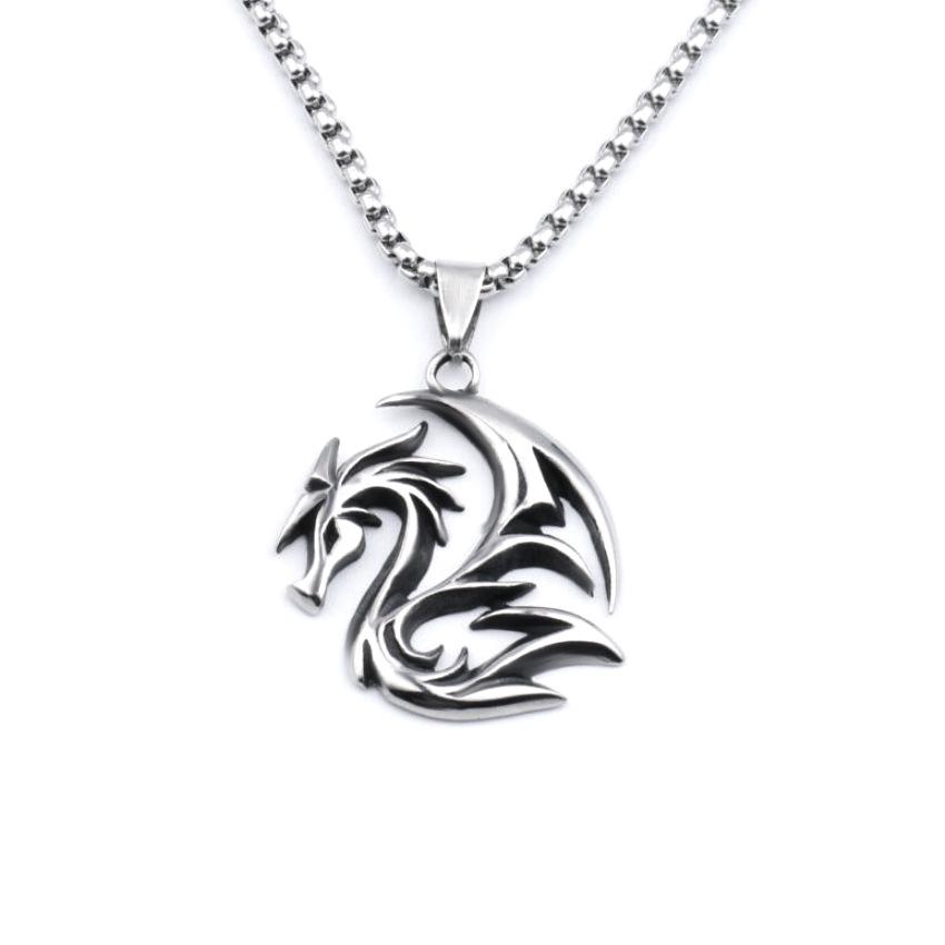 Trendy Hip Hop Street Dance Necklace Accessories Men's Nightclub Accessories Titanium Steel Necklace