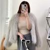 Autumn Winter New Women Faux Fur Coats Korean Fashion All-match Solid Pockets Thicken Fox Fur Cardigan Slim Short Jackets Tops