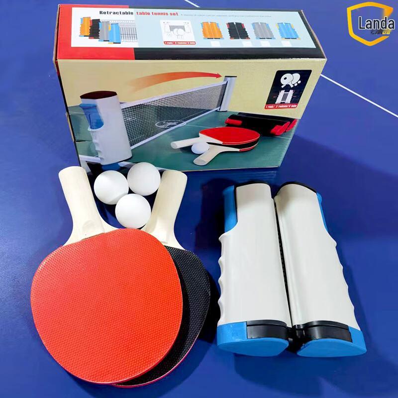 Ret retractable Table Tennis Net & Racket Set