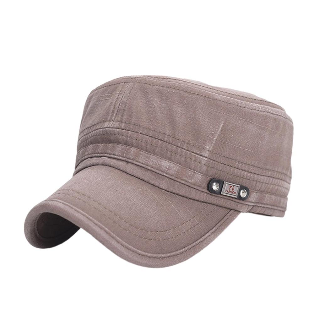 

Fashion Anti-UV Fishing Hat Casual Retro Baseball Cap Outdoor Sunscreen Cotton Sun Hat Men Women коричневий