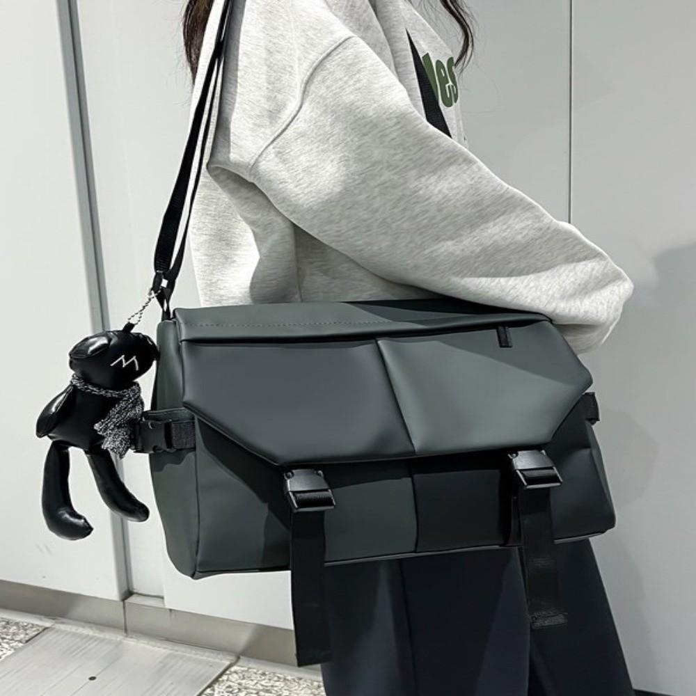 Nylon Crossbody Shoulder Bag Multi-pocket Large Capacity Bag Waterproof Messenger Bag  Cycling Use