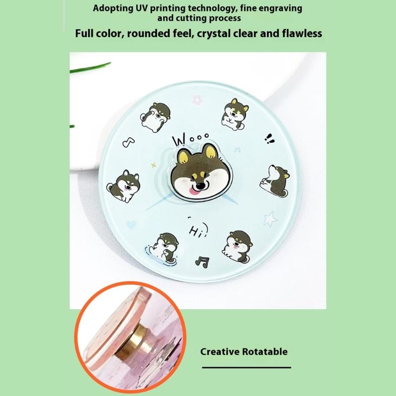 Fun Rotating Cartoon Creature Magnetic Decoration Acrylic For Refrigerator Memo Board Display