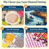 Starry Night Landscape Diamond Painting Kit. DIY Diamond Art. Handmade Gift for Friends and Family. Home Decor Artwork (Full Round Drills)