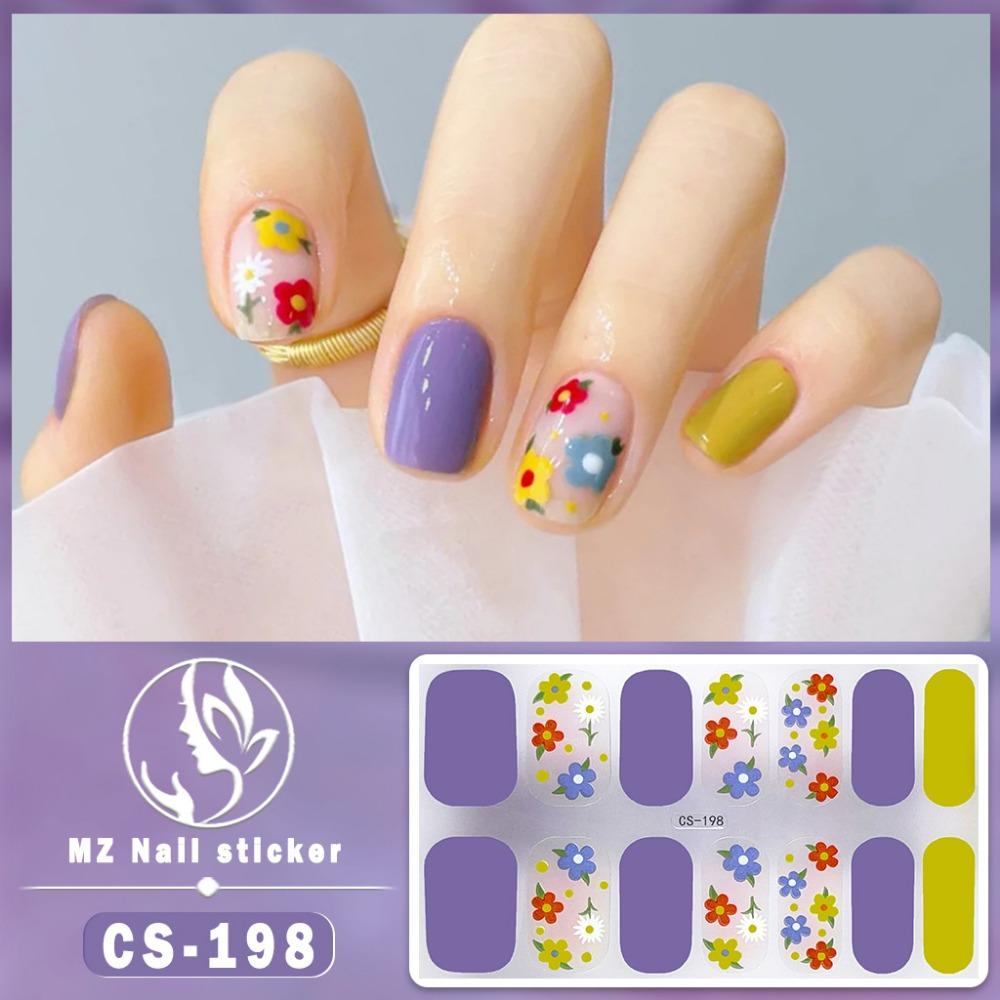 Waterproof No-bake Gel Nail Polish Film Full Sticker Japanese and Korean Style Love Nail Art Film Paper Nail Film Paper Patch