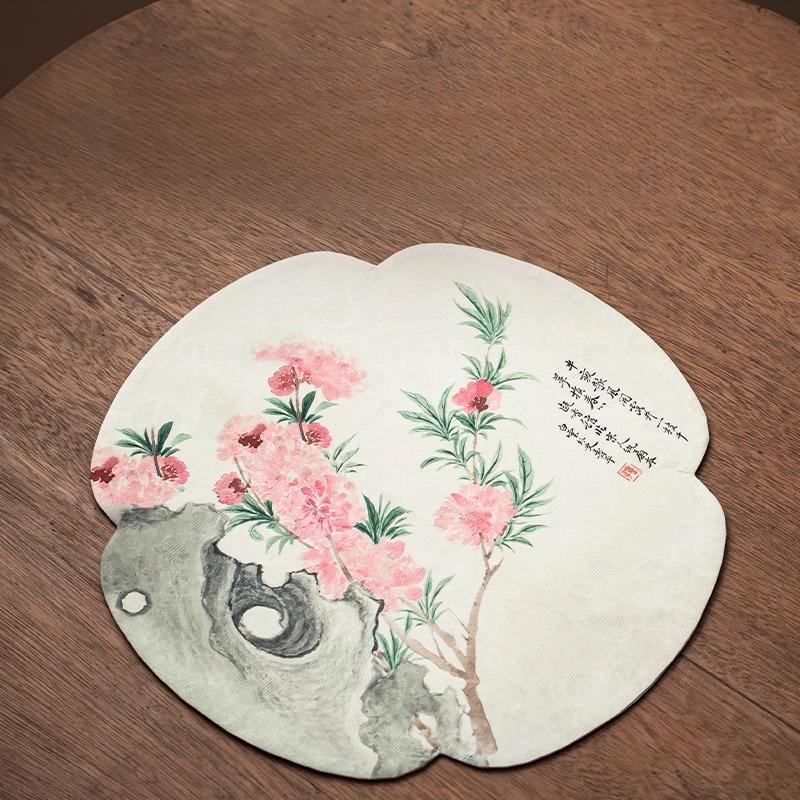 Chinese Zen Waterproof and Heat-insulated Tea Party, National Style Double-sided Tea Table Mat, Dry Brewing Tea Table Cloth