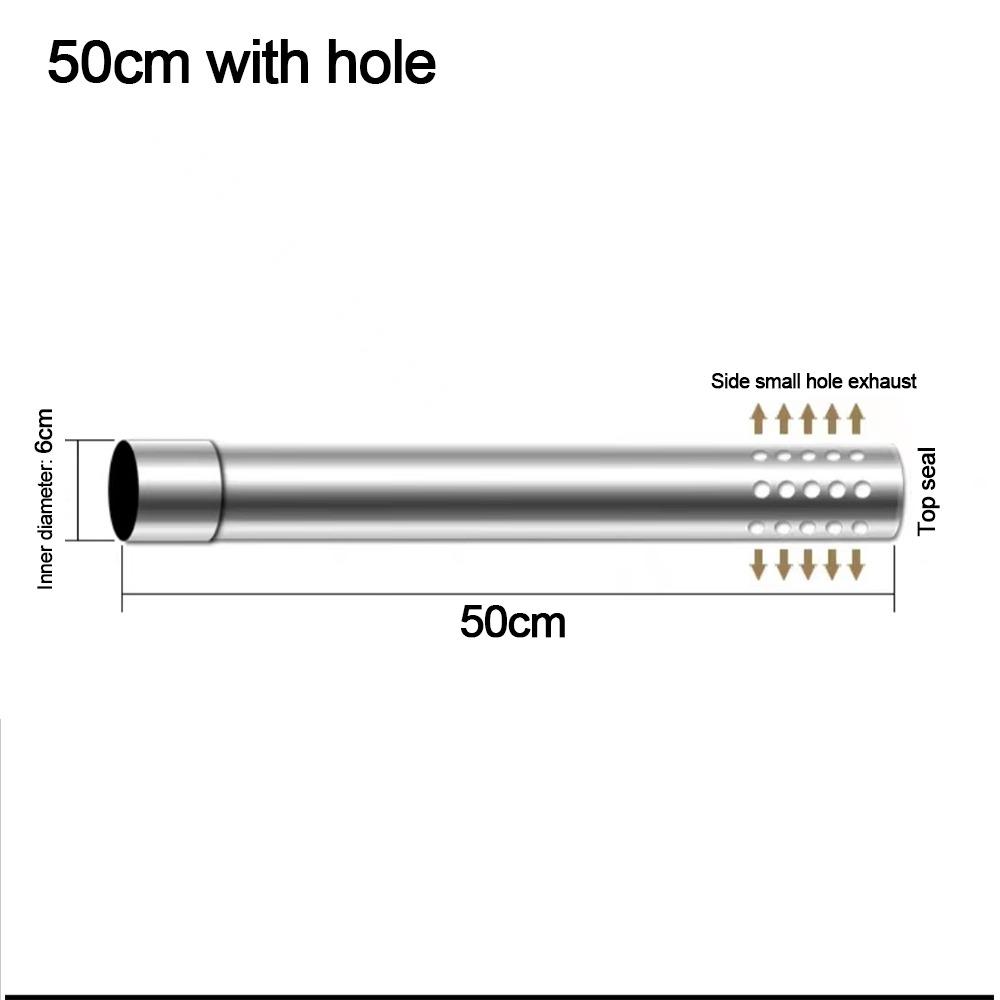 Diameter 6CM Chimney Pipes Stainless Steel Stove Pipes Flue Extension Tube  Tents