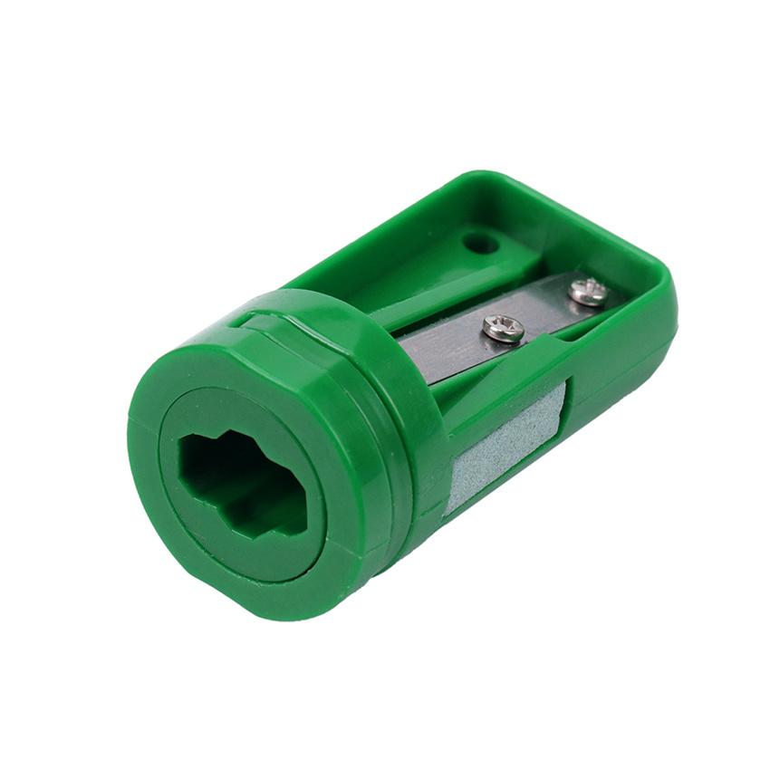 Przenośna i kreatywna plastikowa temperówka w jednolitym kolorze do ośmiokątnego ołówka dla dzieci i studentów