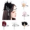 Black Sequin Feather Headwear Diamond Feather Korean Style Headband  Cosplay Event