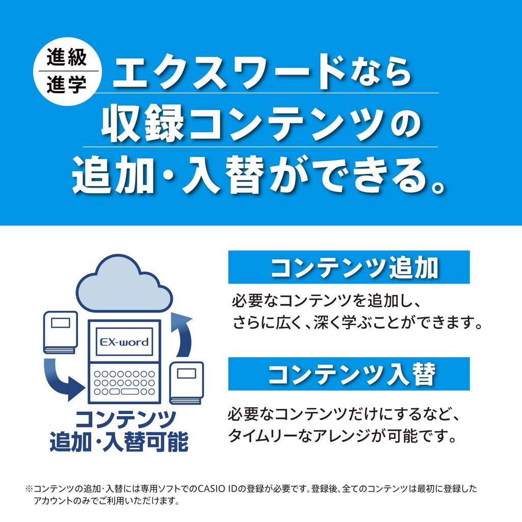 Casio Electronic Dictionary for Junior High School Students 180 Special Set Ex-word (XD-SA3900WE, Contents, White, XD-SAN39WE)