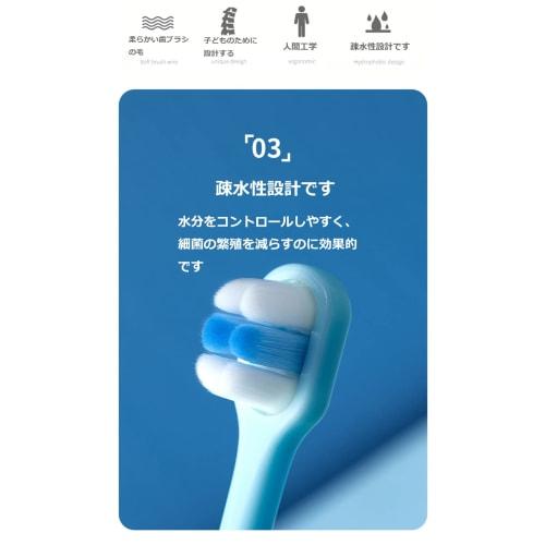 Nano Toothbrush for Kids, Soft, Ultra-Soft Bristles, for Toddlers, Soft, Hydrophobic Design, Easy Drying and Cleaning, Resists Bacteria, Candy Colors,