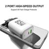 65W GaN QC 3.0 PD Fast Charger, USB, EU/US Spec, 9V/12V Compatible for Laptop
