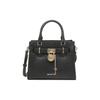 Neues Hamilton Letter Logo Schloss Schlüssel Zubehör Leder Schulter Crossbody Tote Tasche Damen Handtaschen Schwarz 35T1GHMS1L-BLACK