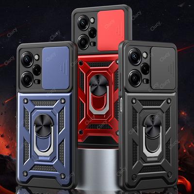 For Redmi Note12 13 Pro Plus Camera Shockproof Armor Case For Redmi Note 13 12 Pro 4G 5G Car Magnetic Holder Ring Protect Cover