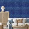Blue and navy blue glitter wallpaper for living room and bedroom 50x1000
