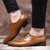 Elegant Genuine Leather Men's Shoes Italian Formal Luxury Brand Fashion Moccasin Shoes Office Work Oxford Shoes leather shoes
