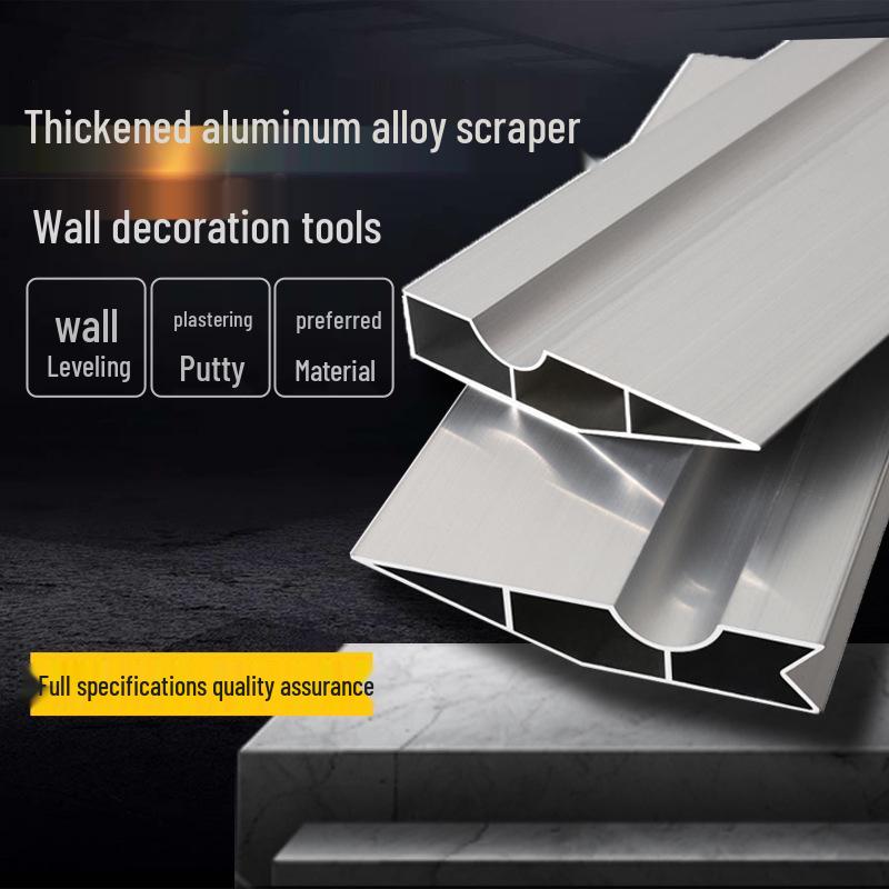 Aluminum Alloy Multi-Purpose Scraper and Corner Ruler for Plastering and Wall Leveling