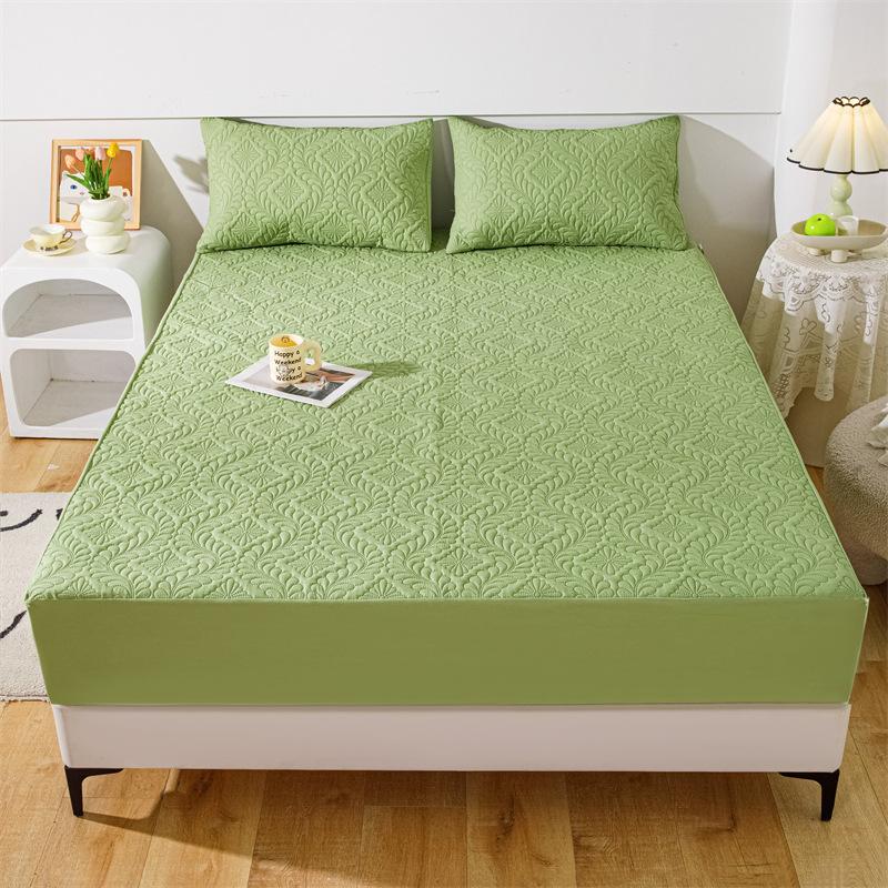 Waterproof Laminated Cotton Bed Hat Diaper Sheet Simmons Mattress Protector Non-slip Dust Bed Cover