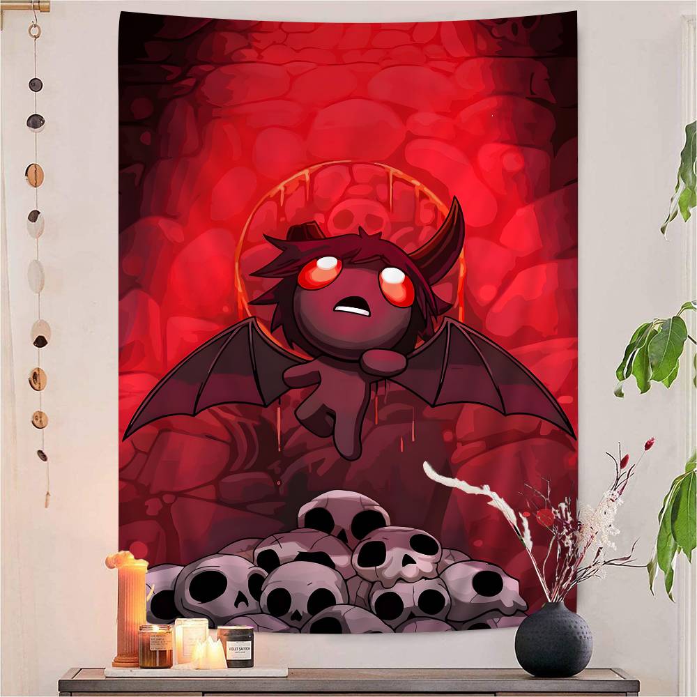 Game The Binding Of Isaac Classic Anime Anime Tapestry Hanging Tarot Hippie Wall Rugs Dorm Home Decor