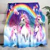 Unicorn Fantasy Blanket Soft Comfortable All Seasons Perfect Sofa Office Nap Travel Birthday Gift Christmas Present