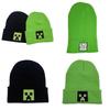 Minecraft Embroidered Knit Beanie With Windproof Breathable Material For Winter Wear