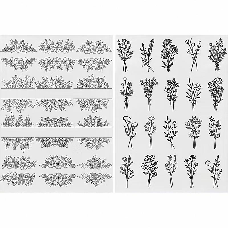 2pcs Embroidery Paper Water Soluble Stabilizer Paper for Embroidery Crafts Cross Stitch DIY Handmade Clothes Sewing Accessories