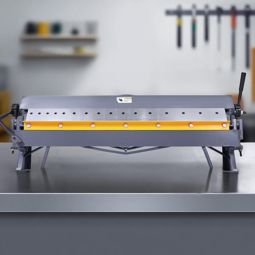 Box and Pan Brake, 1270 Mm Sheet Metal Bending Brake,16-Gauge Mild Steel Capacity, 0-135 Degree Adjustable, Metal Bender Machine with 16 Fingers,