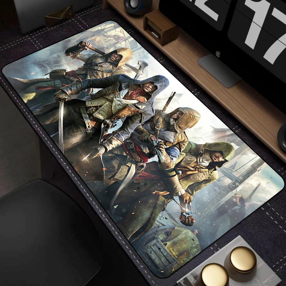 Tappetino Mouse A-assassin S Creed Mousepad Anime PC Gaming Setup Accessori Tavolo Computer Scrivania Gamer Tappetino Tappetini Grandi Ufficio Tappetini XXL