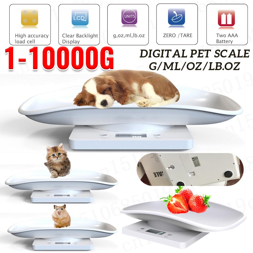 Digital Scale High Precision Dogs Cats Animal Scale Gram Electronic Pet New Born Weighing Tools LCD Scale for Baby Infant