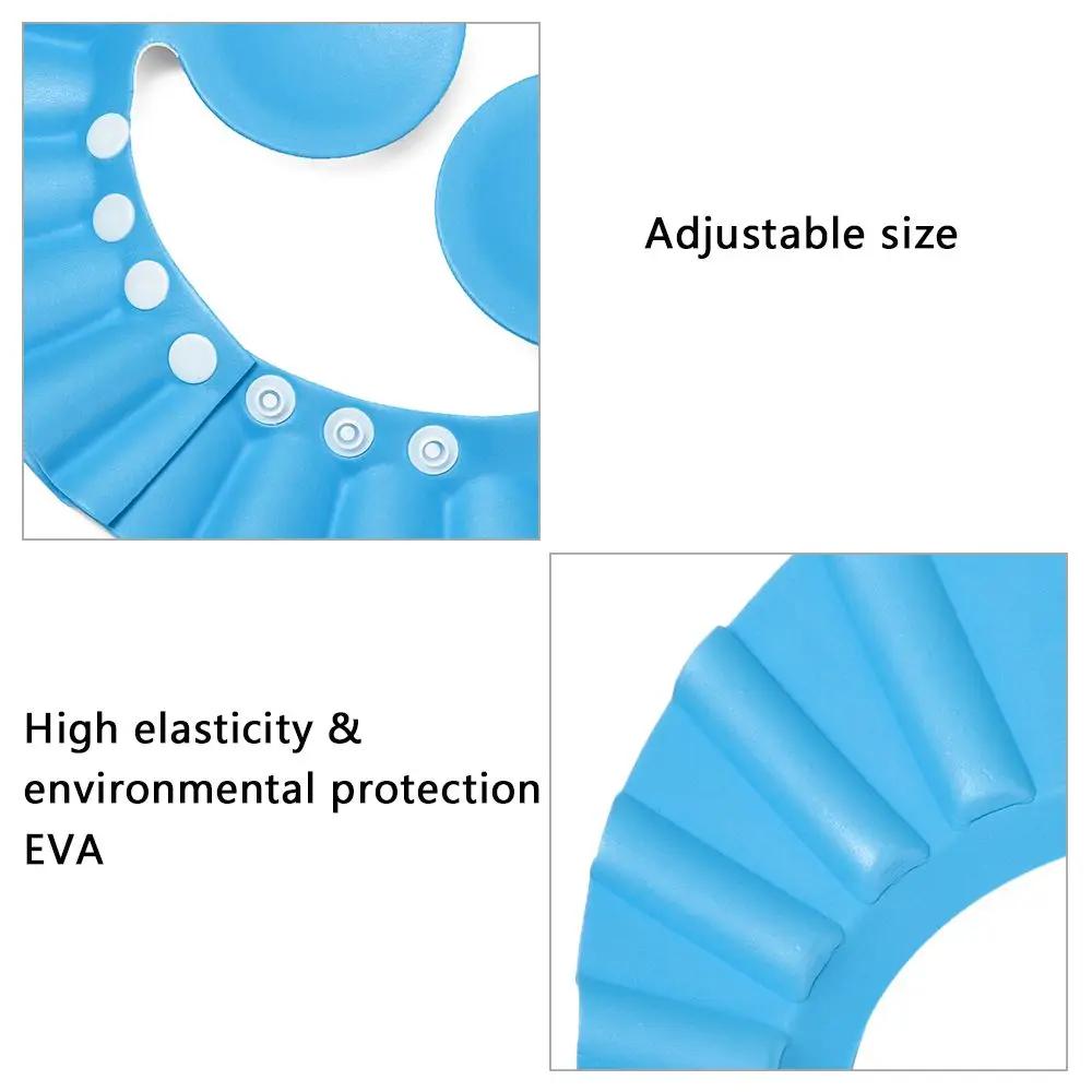 Ear Protection Unisex Portable Adjustable Waterproof Shower Caps Bath Visor Wash Hair Shield Shampoo Hat