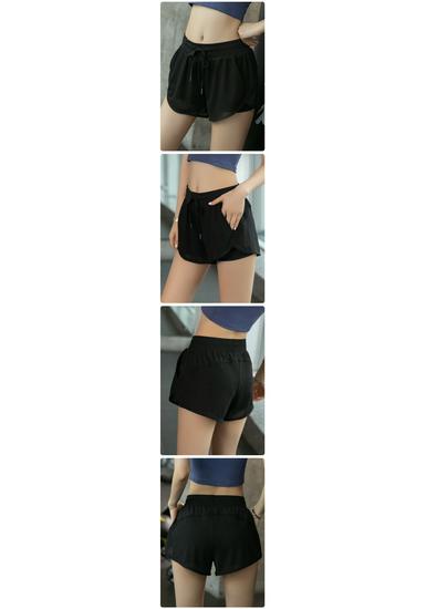 Women's Quick-Dry Loose Mesh Running Yoga Shorts - Lightweight, Anti-Exposure Fitness Wear for Summer