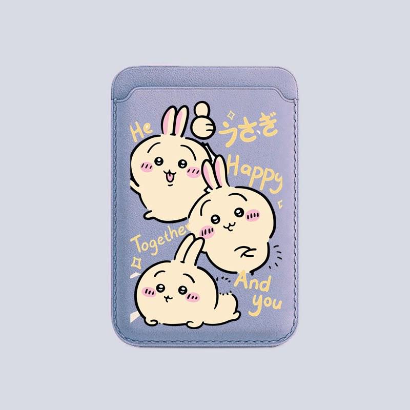 Usagi Magnetic Protective Case & Card Holder for iPhone 17 Pro Max - Subway & Bus Design for Men & Women