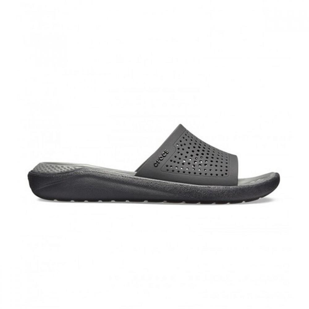

Crocs Сандалии-тапочки Tqj 205183 0dd Light Ride Slide Black Grey 265