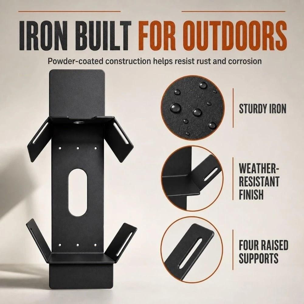 Sturdy Garden Hose Rack Heavy-Duty Garden Hose Hanger Wall Mounted Hose Holder Garden