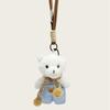 Ins Scarf Bear Pendant Bag Hanging Blush Bear Teddy Bear Plush Doll Keychain