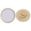 Thermal Transfer Gold Round Metal Brooch Children Day Gift Sublimation Brooch Badge Funny Backpack Accessories