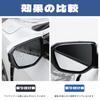DELUXEFOX Clear Mazda Compatible Side Mirror Visor, 4 Pieces, Side Mirror, Rain and Snow