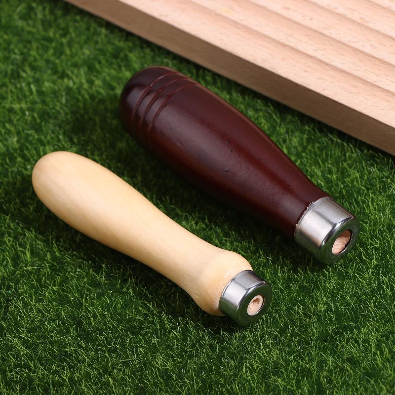 2Pcs/Lot Wooden File Handle Replacement For Woodworking File Craft Polishing Hand Tool Hardware File Handle