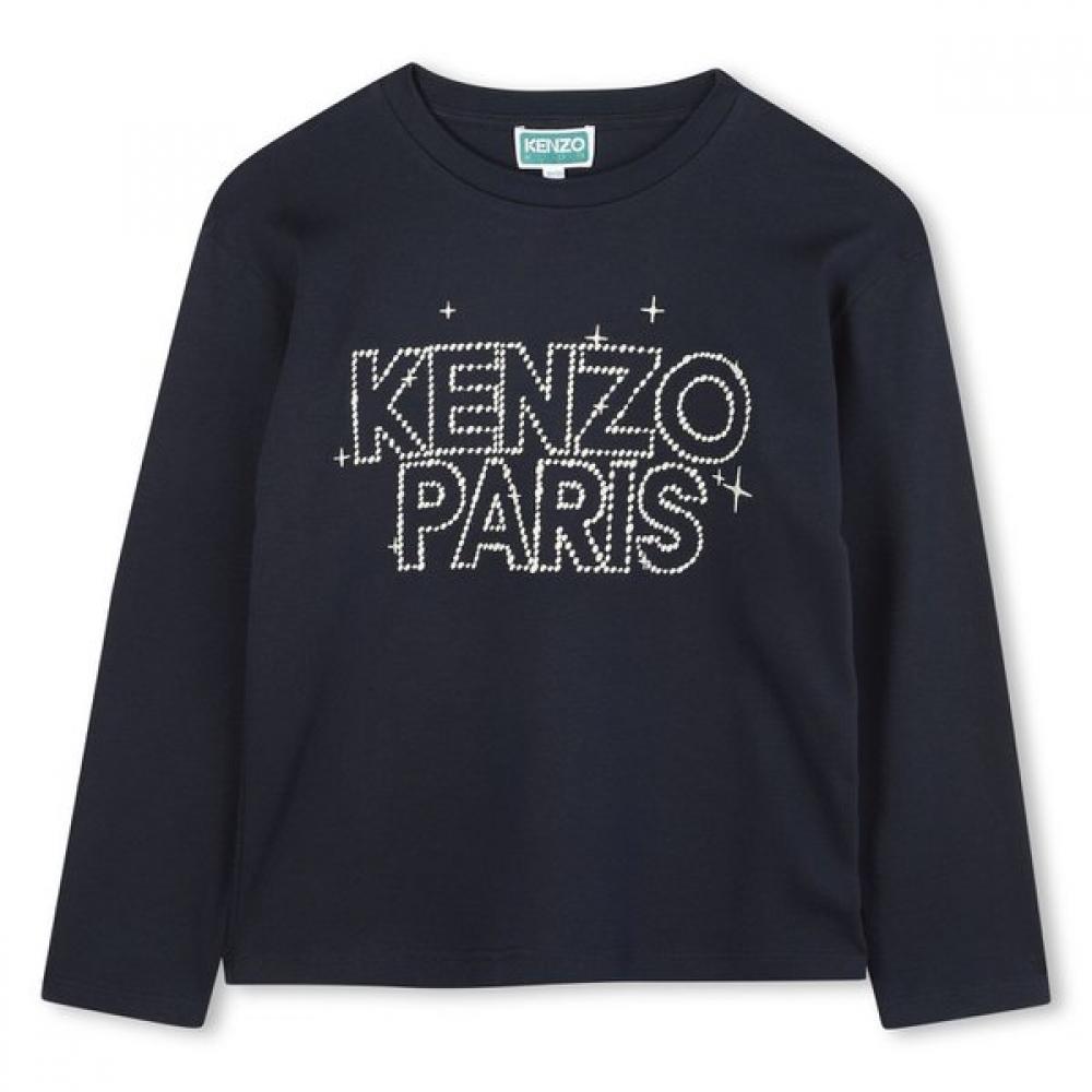 Kenzo Kids Embroidered CoTTon Long Sleeve T shirT 25fw Kenzo Galaxy 12Age_150CM