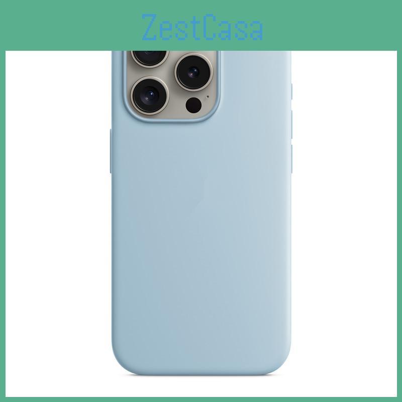 For Iphone 15 Solid Color Silicone Phone Case Shock Absorption Resistant Scratch