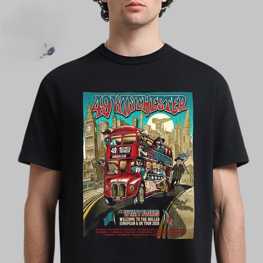 

49 Winchester And Wyatt Flores Welcome To The Holler Tour 2025 Reprint T-Shirt Unisex T-Shirt S
