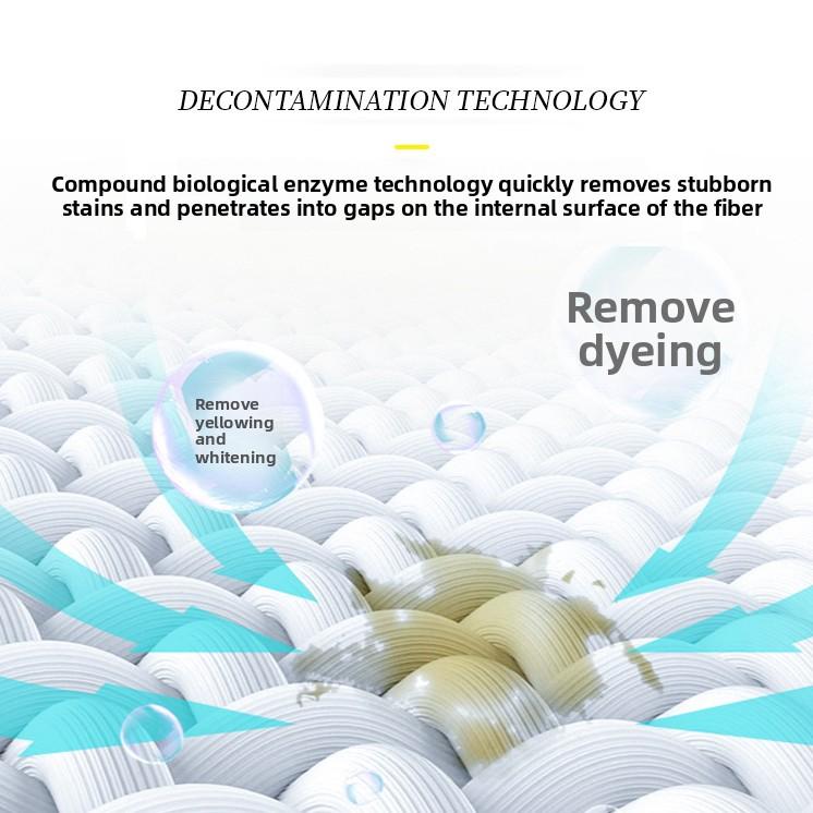 Lingettes Eclaircissantes à l'Oxygène et Détachantes Peignoirs Linge Jaunissement Moisissures Taches Nettoyage en Profondeur Sans Dommage Formule Oxygène Actif