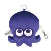 Sun Art Splatoon 3 Die-Cut Pass Case Octopus Blue SPT-932A-BLE, Character Card Holder with Extendable Coil Cord for Commuting and Travel