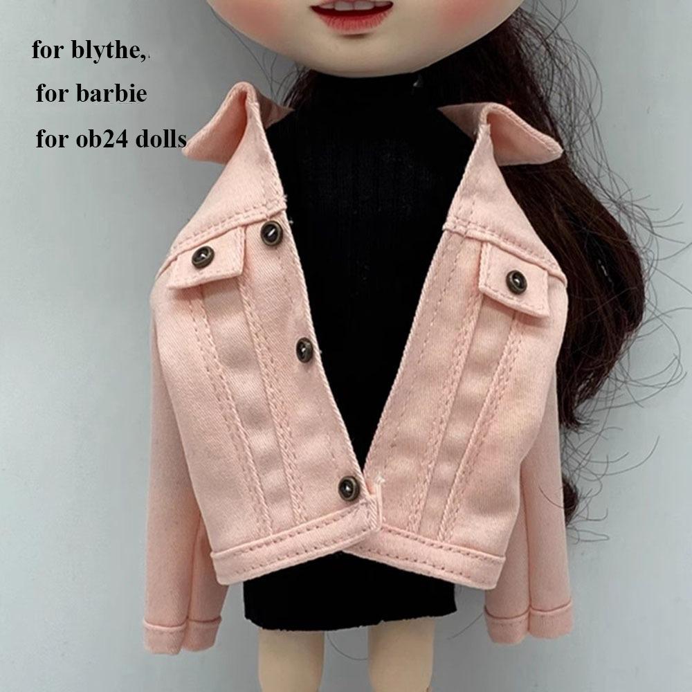 

Fashion Rainbow Stripe Base Skirt Jacket Tops for Azone/OB24/OB27 28-30cm Dolls for Blyth 1/6 Dolls 7