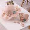 Korean Girl Beach Hat And Bag Combo With Large Brim Sunshade For Summer Outdoor Activities