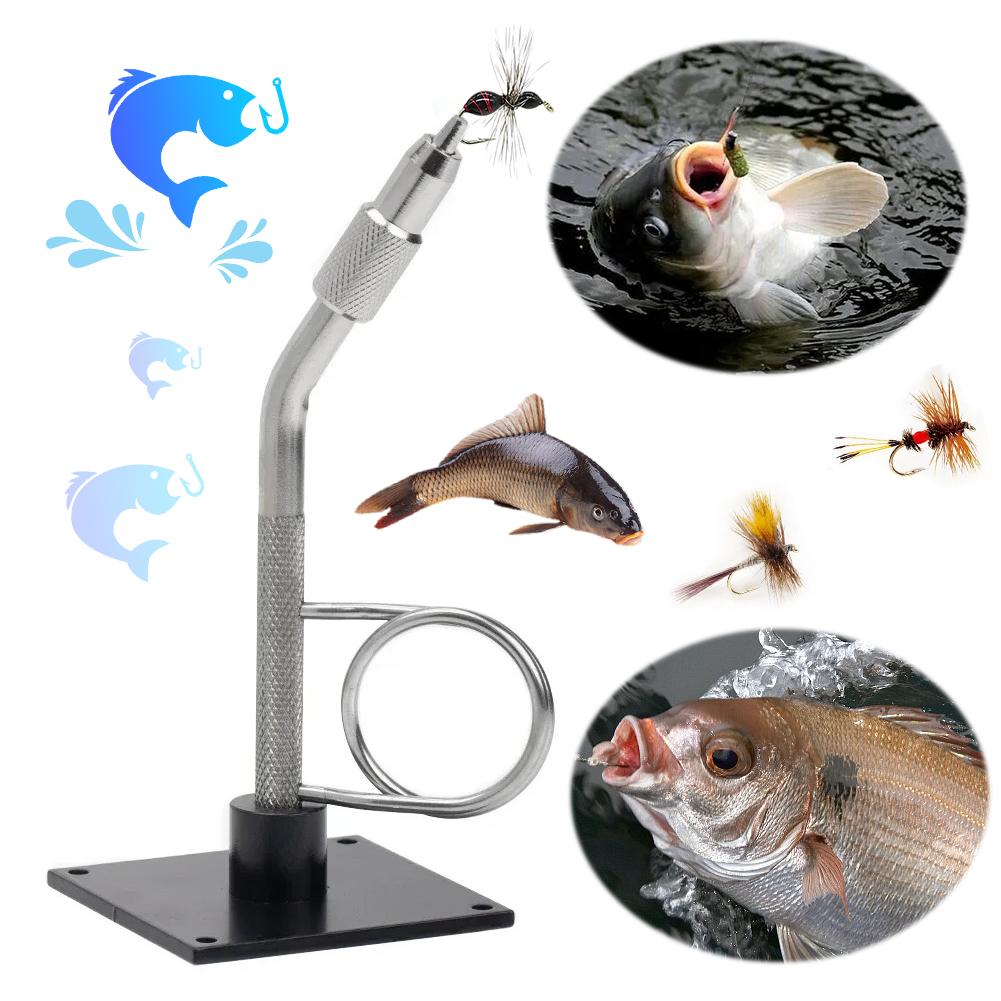 Fly Tying Vise Fishing Flies Tieing Tools with Base Stream Side Fly Tying Vise Corrosion Resistant Fishing Tackle