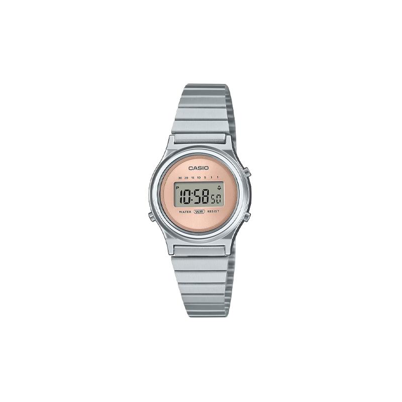 CASIO Classic Series Life Waterproof Quartz Metal Strap Women s Watch Pink Dial LA700WE-4AJF золотой
